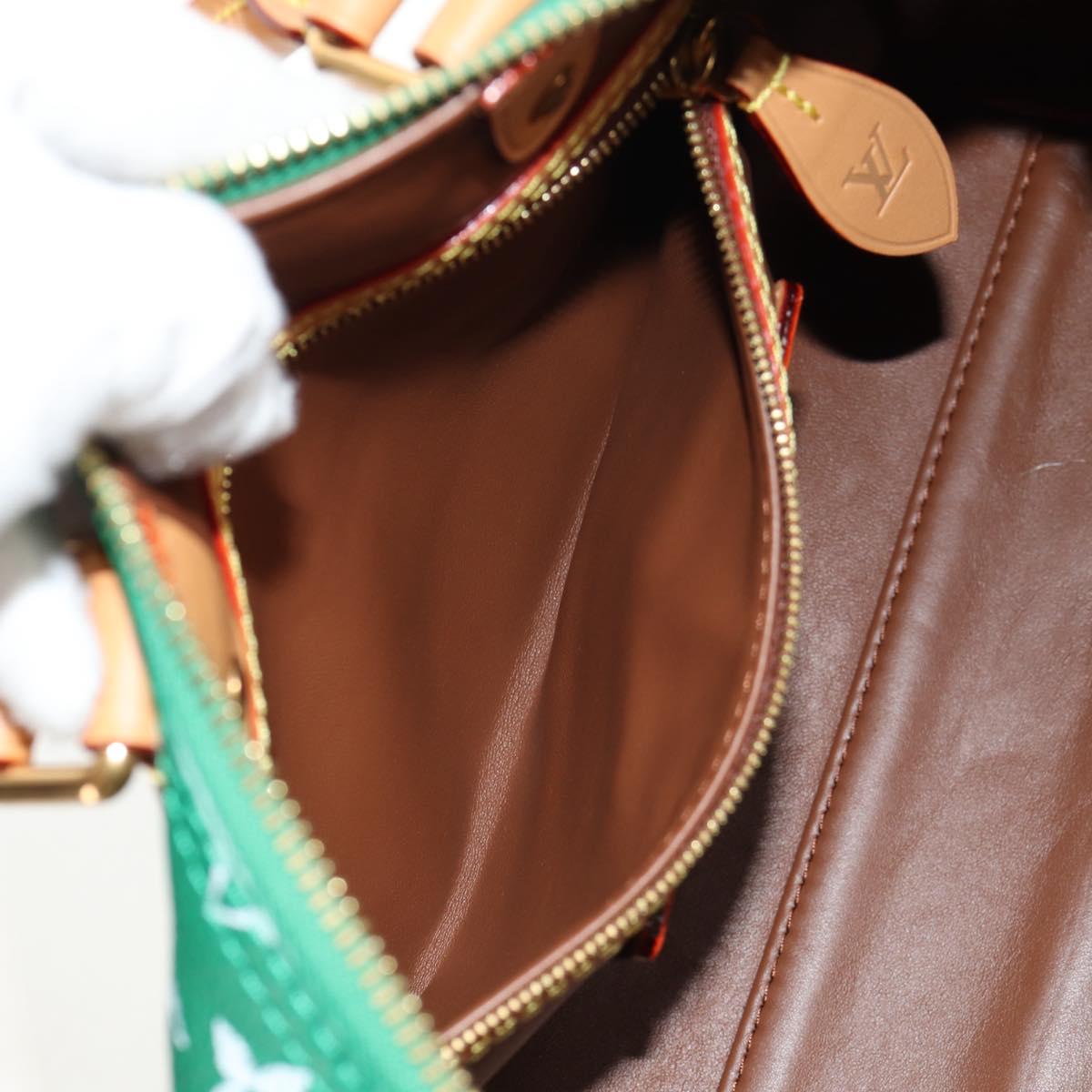 LOUIS VUITTON Monogram Speedy P9 Bandouliere 25 Bag Green M24423 LV Auth 139047SM