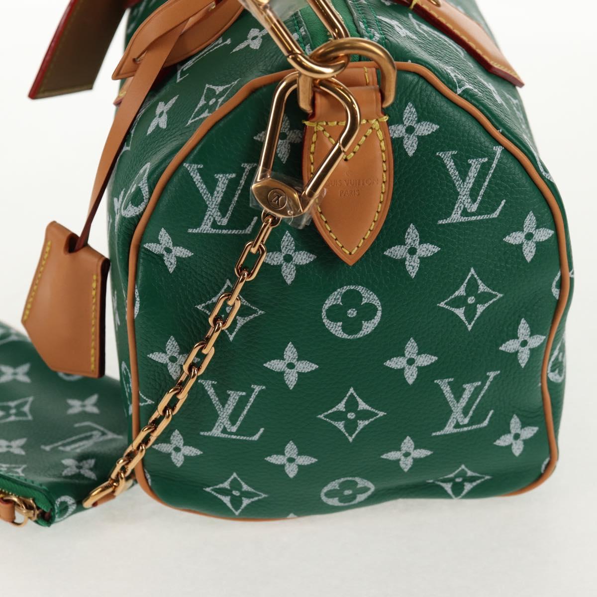 LOUIS VUITTON Monogram Speedy P9 Bandouliere 25 Bag Green M24423 LV Auth 139047SM