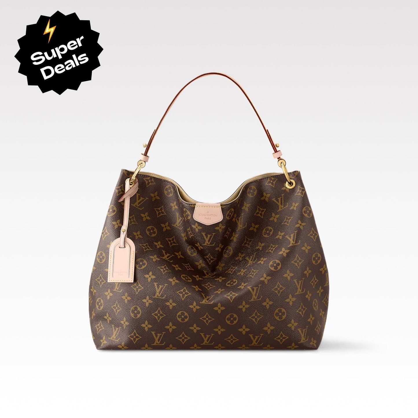 LV Graceful MM Monogram Canvas Shoulder Bag
