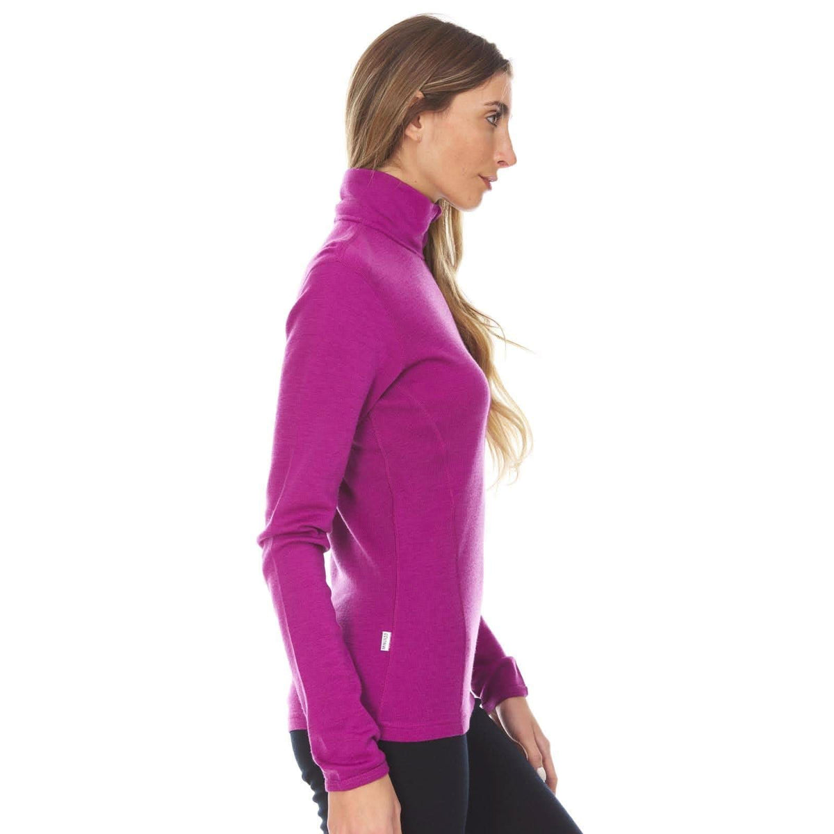 Midweight Women's Wool 1/4 Zip - 100% Merino Wool