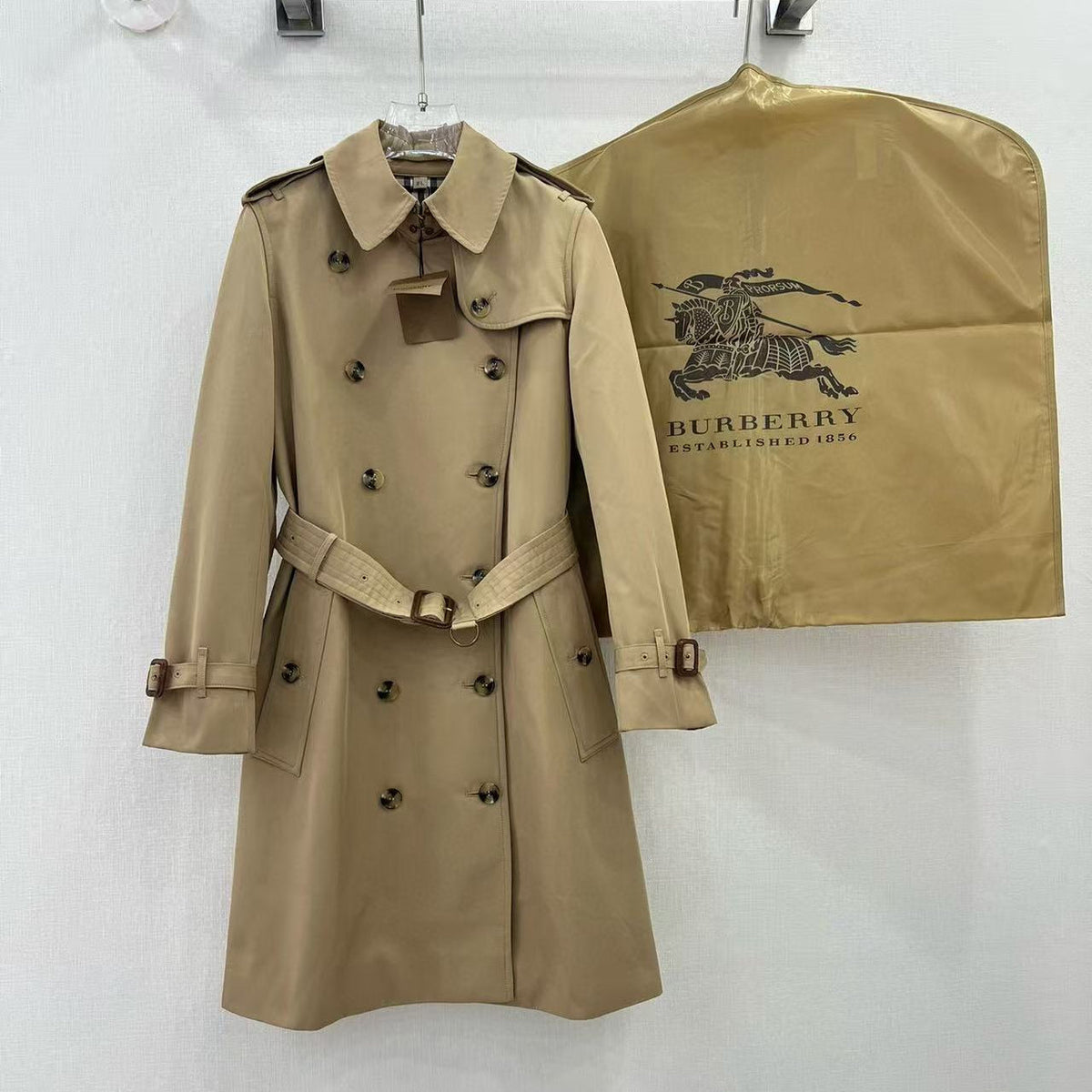 Burberry Trench Coat Beige Cotton